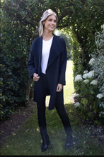 Load image into Gallery viewer, NO2MORO&lt;BR&gt;
Turin Waterfall Knit Cardigan&lt;BR&gt;
Anthracite&lt;BR&gt;
