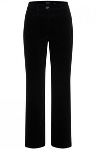 OLSEN<BR>
Lisa Cord Straight Leg Pants<BR>
Black<BR>