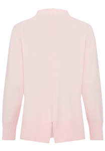 OLSEN<BR>
Long Sleeve Funnel Neck Pullover<BR>
Pink<BR>