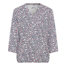 Load image into Gallery viewer, OLSEN&lt;BR&gt;
Women&#39;s Top&lt;BR&gt;
Navy/Pink&lt;BR&gt;
