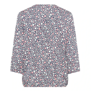 OLSEN<BR>
Women's Top<BR>
Navy/Pink<BR>