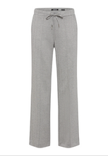 Load image into Gallery viewer, OLSEN&lt;BR&gt;
Anna Fit Wide Leg Herringbone Pants&lt;BR&gt;
Grey&lt;BR&gt;
