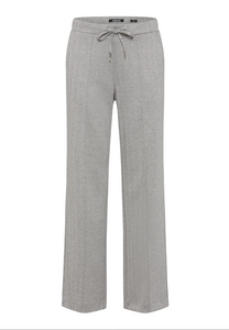 OLSEN<BR>
Anna Fit Wide Leg Herringbone Pants<BR>
Grey<BR>