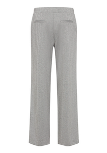 OLSEN<BR>
Anna Fit Wide Leg Herringbone Pants<BR>
Grey<BR>