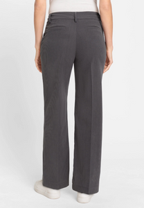 OLSEN<BR>
Anna Fit Wide Leg Corduroy Trousers<BR>
Slate<BR>