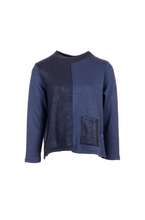 Load image into Gallery viewer, PERUZZI&lt;BR&gt;
Glazed Print Knit&lt;BR&gt;
Navy&lt;BR&gt;
