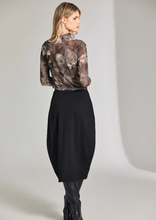 Load image into Gallery viewer, PERUZZI&lt;BR&gt;
Jacquard Trim Skirt&lt;BR&gt;
Black&lt;BR&gt;
