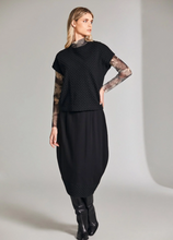 Load image into Gallery viewer, PERUZZI&lt;BR&gt;
Jacquard Trim Skirt&lt;BR&gt;
Black&lt;BR&gt;
