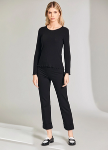 PERUZZI<BR>
Merino Goes Under Top<BR>
Black<BR>