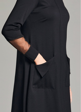 Load image into Gallery viewer, PERUZZI&lt;BR&gt;
Mesh Sleeve Dress&lt;BR&gt;
Navy&lt;BR&gt;
