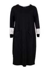 Load image into Gallery viewer, PERUZZI&lt;BR&gt;
Mesh Sleeve Dress&lt;BR&gt;
Navy&lt;BR&gt;
