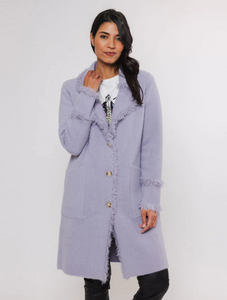 RINO AND PELLE<BR>
Catena Long Cardigan<BR>
Purple<BR>