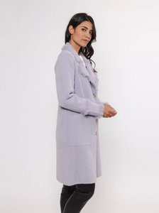 RINO AND PELLE<BR>
Catena Long Cardigan<BR>
Purple<BR>