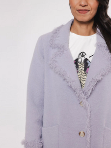 RINO AND PELLE<BR>
Catena Long Cardigan<BR>
Purple<BR>