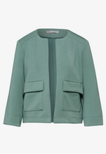 Load image into Gallery viewer, STREET ONE&lt;BR&gt;
Open Jacket&lt;BR&gt;
Green&lt;BR&gt;
