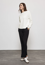 Load image into Gallery viewer, STREET ONE&lt;BR&gt;
Structured Shirt with Turtle Neck Top&lt;BR&gt;
White&lt;BR&gt;
