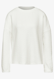 STREET ONE<BR>
Structured Shirt with Turtle Neck Top<BR>
White<BR>