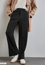 Load image into Gallery viewer, STREET ONE&lt;BR&gt;
Casual Fit Trousers&lt;BR&gt;
Black&lt;BR&gt;
