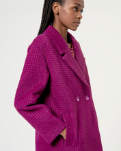 Load image into Gallery viewer, SURKANA&lt;BR&gt;
Smooth Lined Structured Coat&lt;BR&gt;
Purple&lt;BR&gt;
