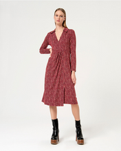 Load image into Gallery viewer, SURKANA&lt;BR&gt;
Crossover Shirtdress&lt;BR&gt;
Red&lt;BR&gt;
