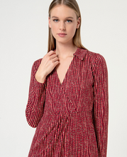 Load image into Gallery viewer, SURKANA&lt;BR&gt;
Crossover Shirtdress&lt;BR&gt;
Red&lt;BR&gt;
