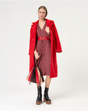 Load image into Gallery viewer, SURKANA&lt;BR&gt;
Crossover Shirtdress&lt;BR&gt;
Red&lt;BR&gt;
