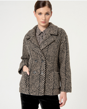 Load image into Gallery viewer, SURKANA&lt;BR&gt;
Herringbone Jacket&lt;BR&gt;
Black&lt;BR&gt;
