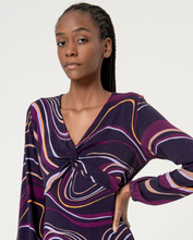 Load image into Gallery viewer, SURKANA&lt;BR&gt;
V-Neck Dress&lt;BR&gt;
Purple&lt;BR&gt;
