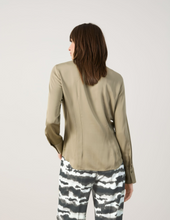 Load image into Gallery viewer, TAIFUN&lt;BR&gt;
Blouse with Rhinestone Placket&lt;BR&gt;
Sage&lt;BR&gt;
