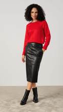 Load image into Gallery viewer, GERRY WEBER&lt;BR&gt;
Pleather Skirt&lt;BR&gt;
Black&lt;BR&gt;
