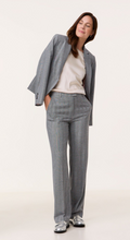 Load image into Gallery viewer, GERRY WEBER&lt;BR&gt;
Elegant Fabric Trousers&lt;BR&gt;
Grey/Black&lt;BR&gt;
