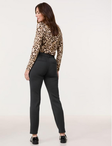 GERRY WEBER<BR>
Sanya Slimfit Trousers<BR>
Black<BR>