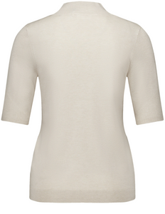 GERRY WEBER<BR>
Knit Jumper<BR>
Beige Cream<BR>