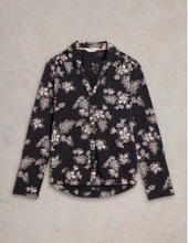 Load image into Gallery viewer, WHITE STUFF&lt;BR&gt;
Annie Jersey Shirt&lt;BR&gt;
Black/Plum&lt;BR&gt;
