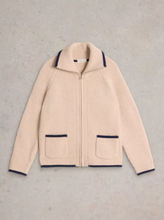 Load image into Gallery viewer, WHITE STUFF&lt;BR&gt;
Betty Bomber Jacket&lt;BR&gt;
Natural&lt;BR&gt;
