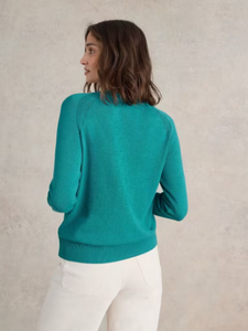 WHITE STUFF<BR>
Lulu Knit Cardigan<BR>
Blue/Green<BR>