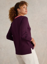 Load image into Gallery viewer, WHITE STUFF&lt;BR&gt;
Maggi Knit Jumper&lt;BR&gt;
Plum&lt;BR&gt;
