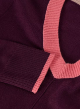 Load image into Gallery viewer, WHITE STUFF&lt;BR&gt;
Maggi Knit Jumper&lt;BR&gt;
Plum&lt;BR&gt;
