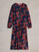 Load image into Gallery viewer, WHITE STUFF&lt;BR&gt;
Megan Jersey Dress&lt;BR&gt;
Plum, Print&lt;BR&gt;
