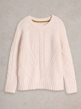 Load image into Gallery viewer, WHITE STUFF&lt;BR&gt;
Patchwork Jumper&lt;BR&gt;
Cream&lt;BR&gt;
