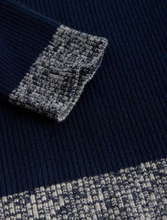 Load image into Gallery viewer, WHITE STUFF&lt;BR&gt;
Rib Collar Jumper&lt;BR&gt;
Navy&lt;BR&gt;
