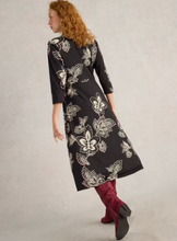 Load image into Gallery viewer, WHITE STUFF&lt;BR&gt;
Rua Shirt Dress&lt;BR&gt;
Black, Multi&lt;BR&gt;
