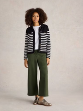 Load image into Gallery viewer, WHITE STUFF&lt;BR&gt;
Sara Stripe Knit&lt;BR&gt;
Black&lt;BR&gt;
