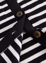 Load image into Gallery viewer, WHITE STUFF&lt;BR&gt;
Sara Stripe Knit&lt;BR&gt;
Black&lt;BR&gt;
