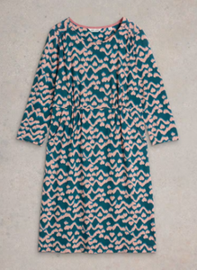 WHITE STUFF<BR>
Tallie Jersey Dress<BR>
Print<BR>