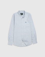 Load image into Gallery viewer, RODD &amp; GUNN&lt;BR&gt;
Stripe Sports Fit Long Sleeve Shirt&lt;BR&gt;
Blue/White&lt;BR&gt;
