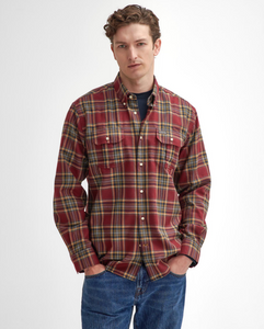 BARBOUR<BR>
Singsby Check Shirt<BR>
Merlot<BR>