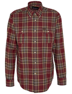 BARBOUR<BR>
Singsby Check Shirt<BR>
Merlot<BR>