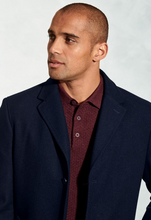 Load image into Gallery viewer, BROOK TAVERNER&lt;BR&gt;
Hutchin Overcoat Wool Blend&lt;BR&gt;
Navy&lt;BR&gt;
