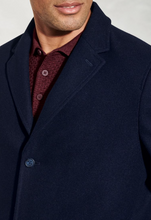 Load image into Gallery viewer, BROOK TAVERNER&lt;BR&gt;
Hutchin Overcoat Wool Blend&lt;BR&gt;
Navy&lt;BR&gt;
